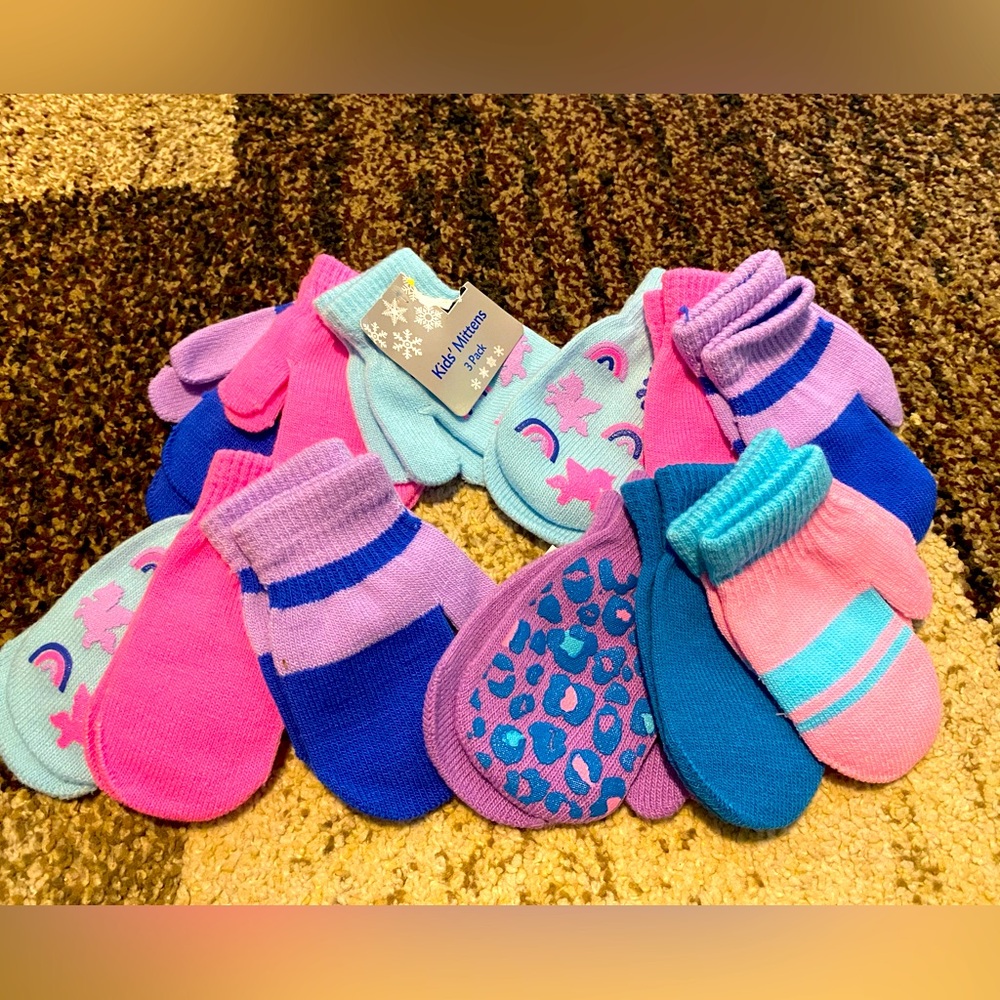 Toddler Girls Mittens Bundle